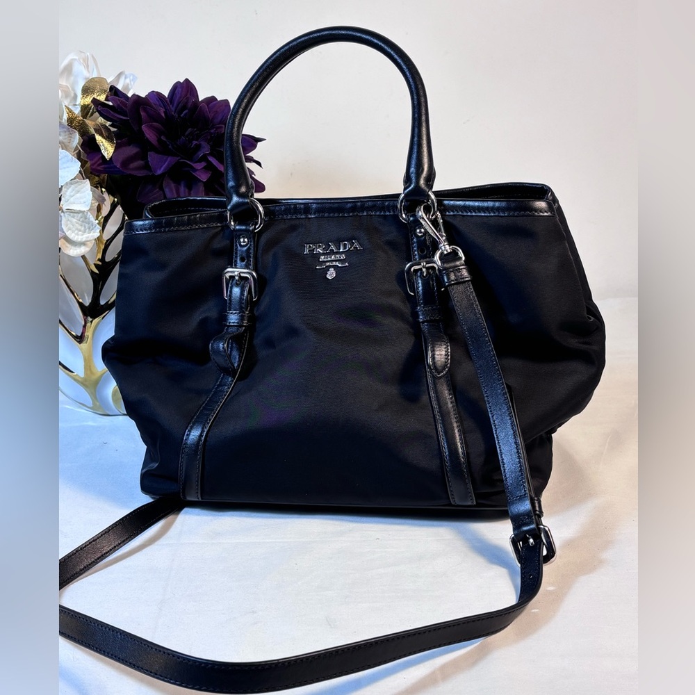 Black Prada Nylon 2 Way Bag